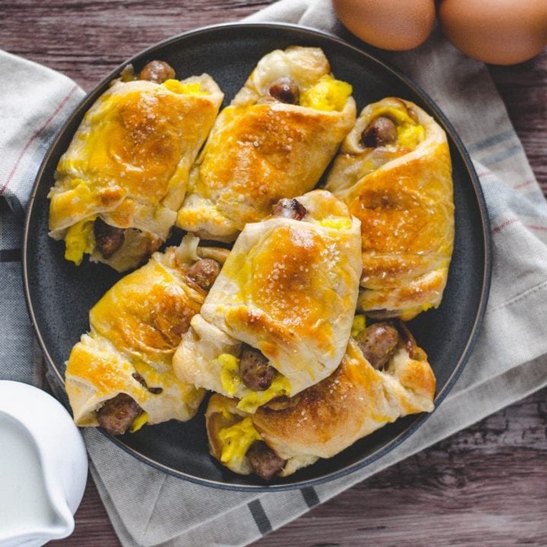 Sausage, Egg, and Cheese Crescent Rolls