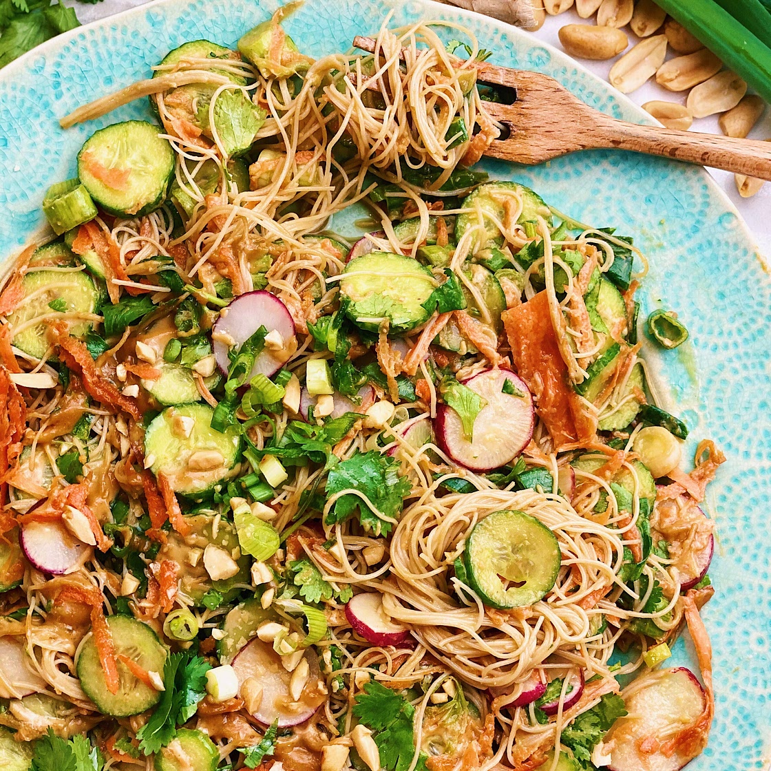 Southeast Asian Inspired Peanut Noodle Salad
