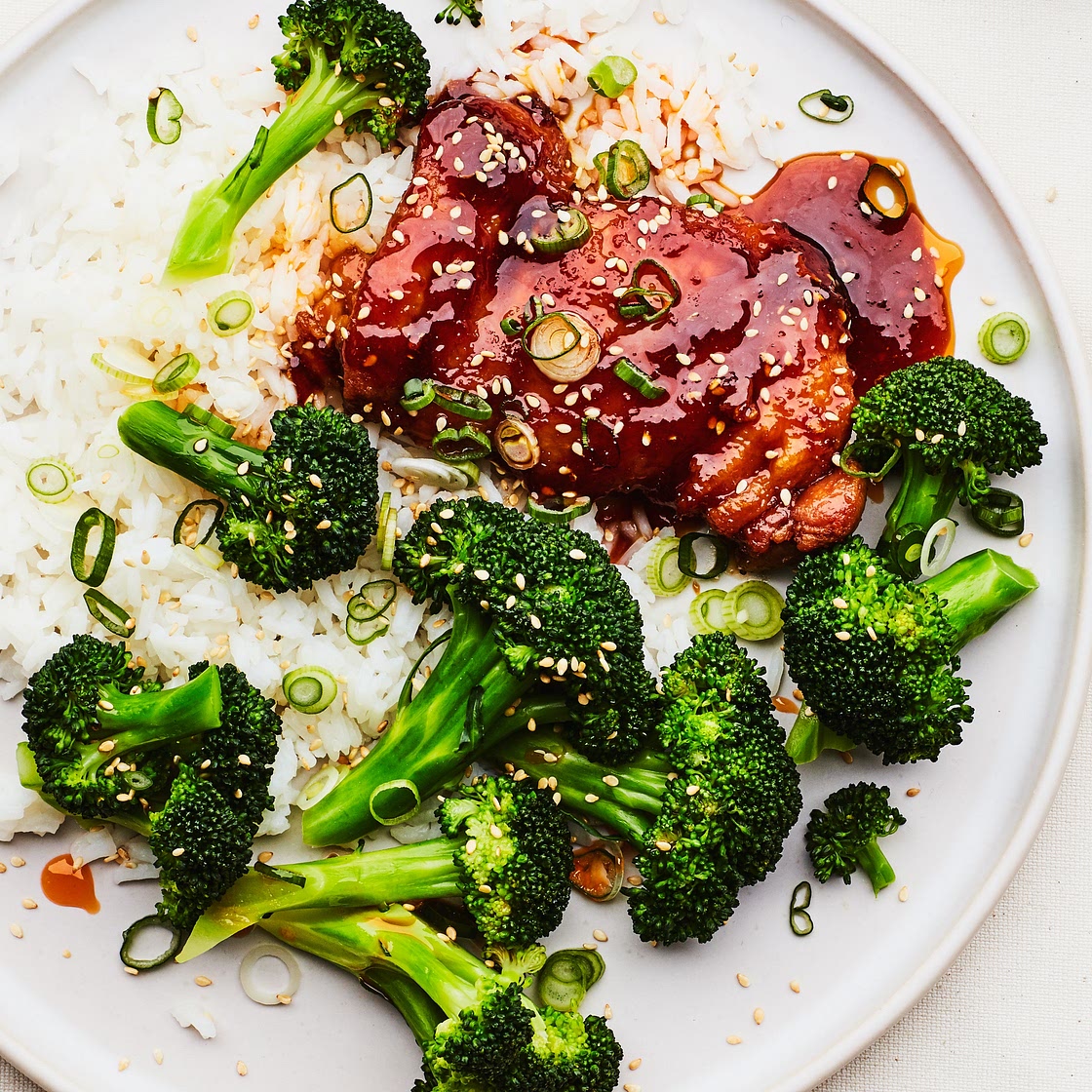 Soy-Glazed Chicken with Broccoli Recipe