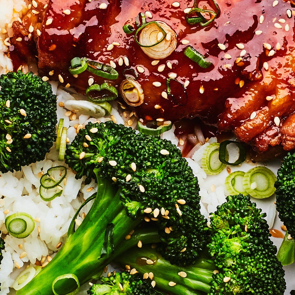 Soy-Glazed Chicken with Broccoli Recipe