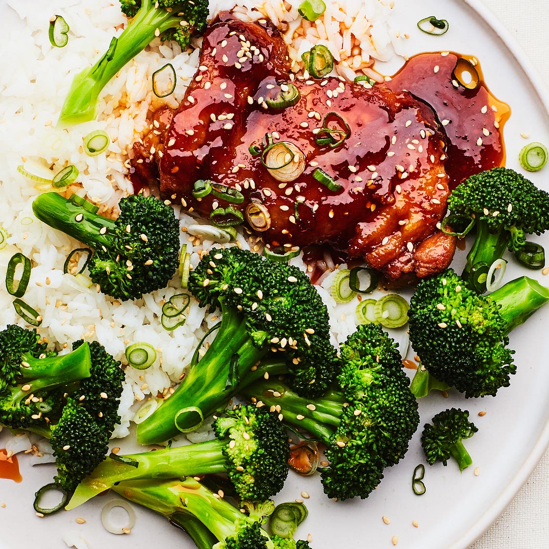 Soy-Glazed Chicken with Broccoli Recipe