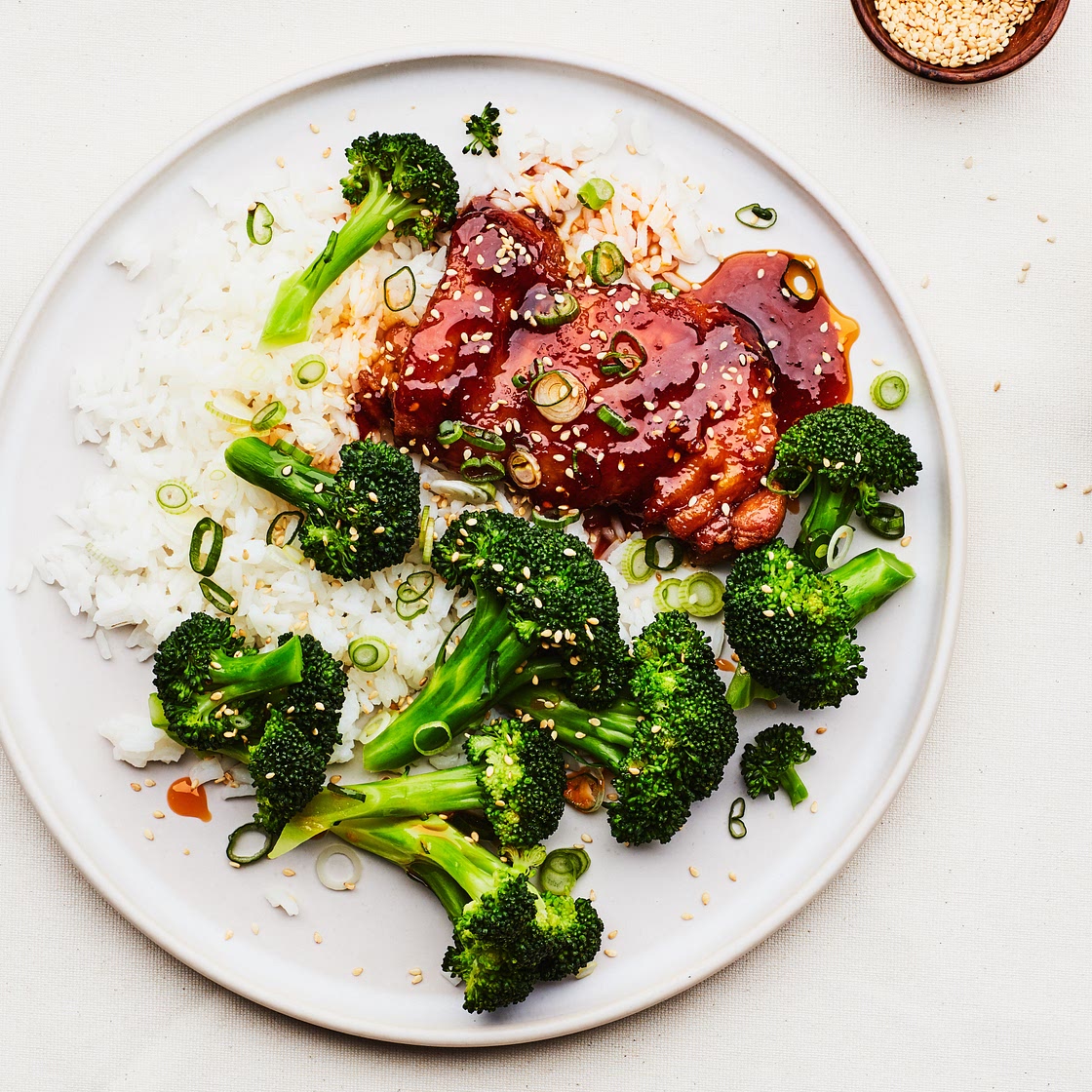 Soy-Glazed Chicken with Broccoli Recipe