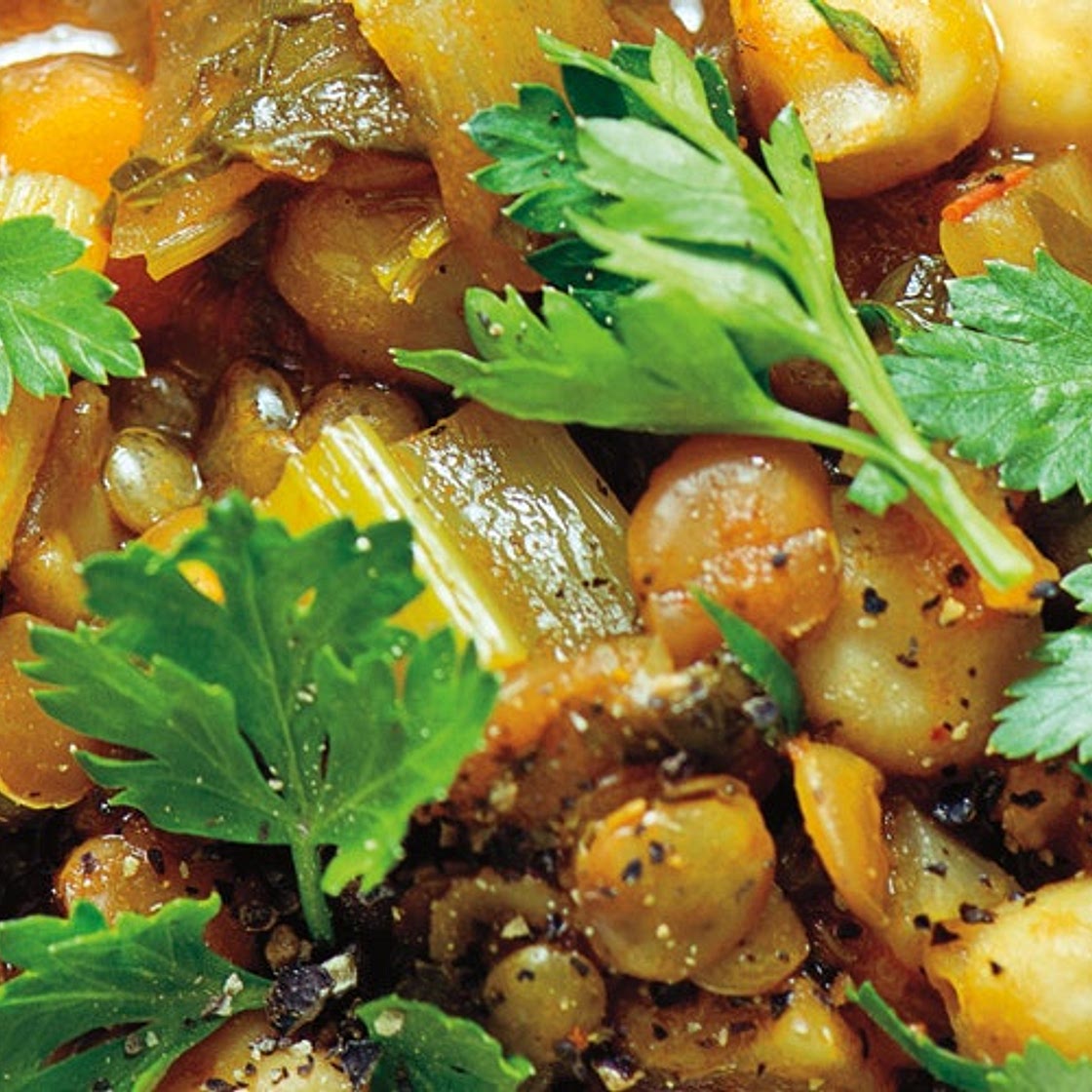 Spiced Moroccan Vegetable Soup with Chickpeas, Cilantro, and Lemon (Harira) Recipe