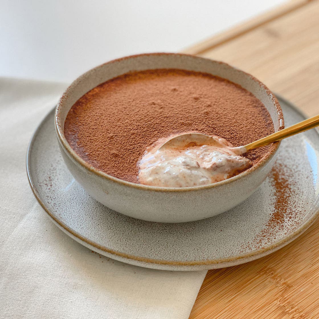 Tiramisu Baked Oatmeal Vegan