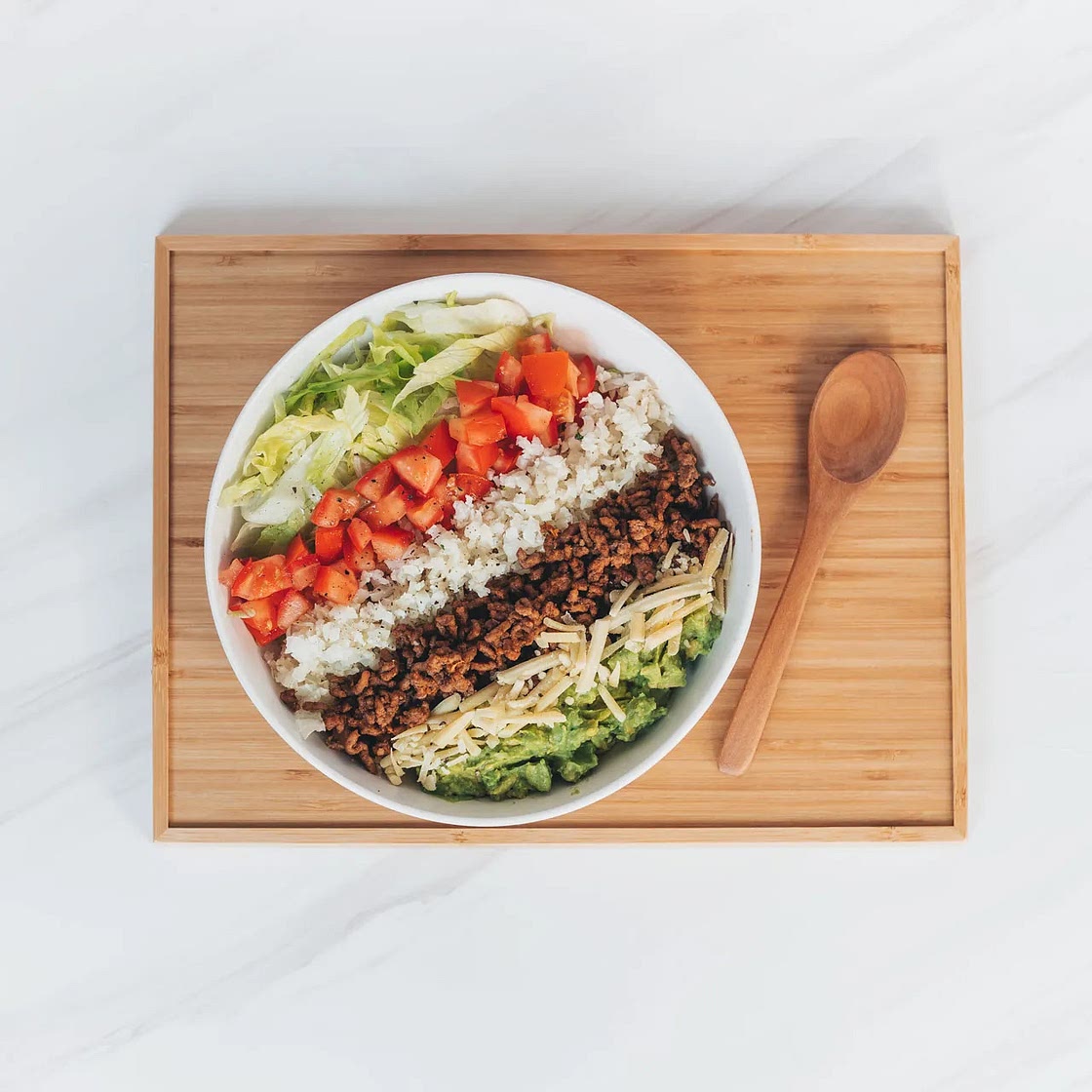 Low Carb Beef Burrito Bowl