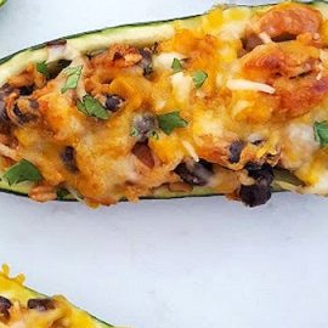 Vegetarian Stuffed Zucchini Boats