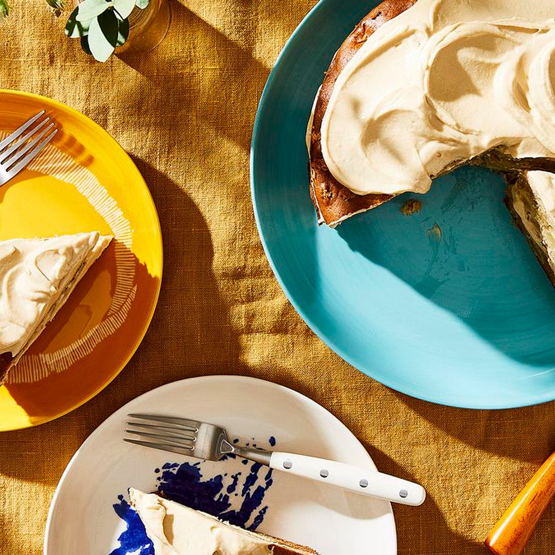 Apple and Olive Oil Cake with Maple Icing