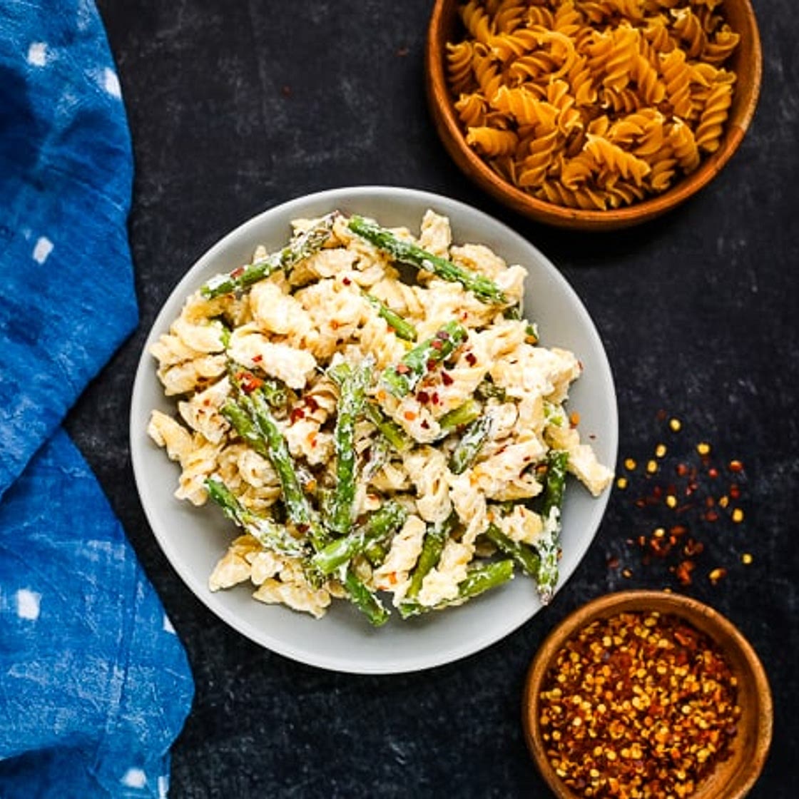 5 Ingredient Creamy Goat Cheese Pasta