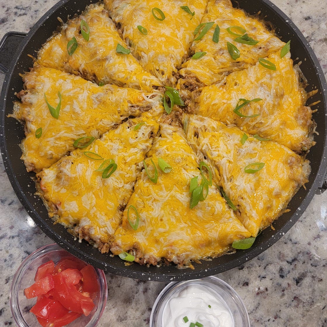 Mexican sweet cornbread pizza