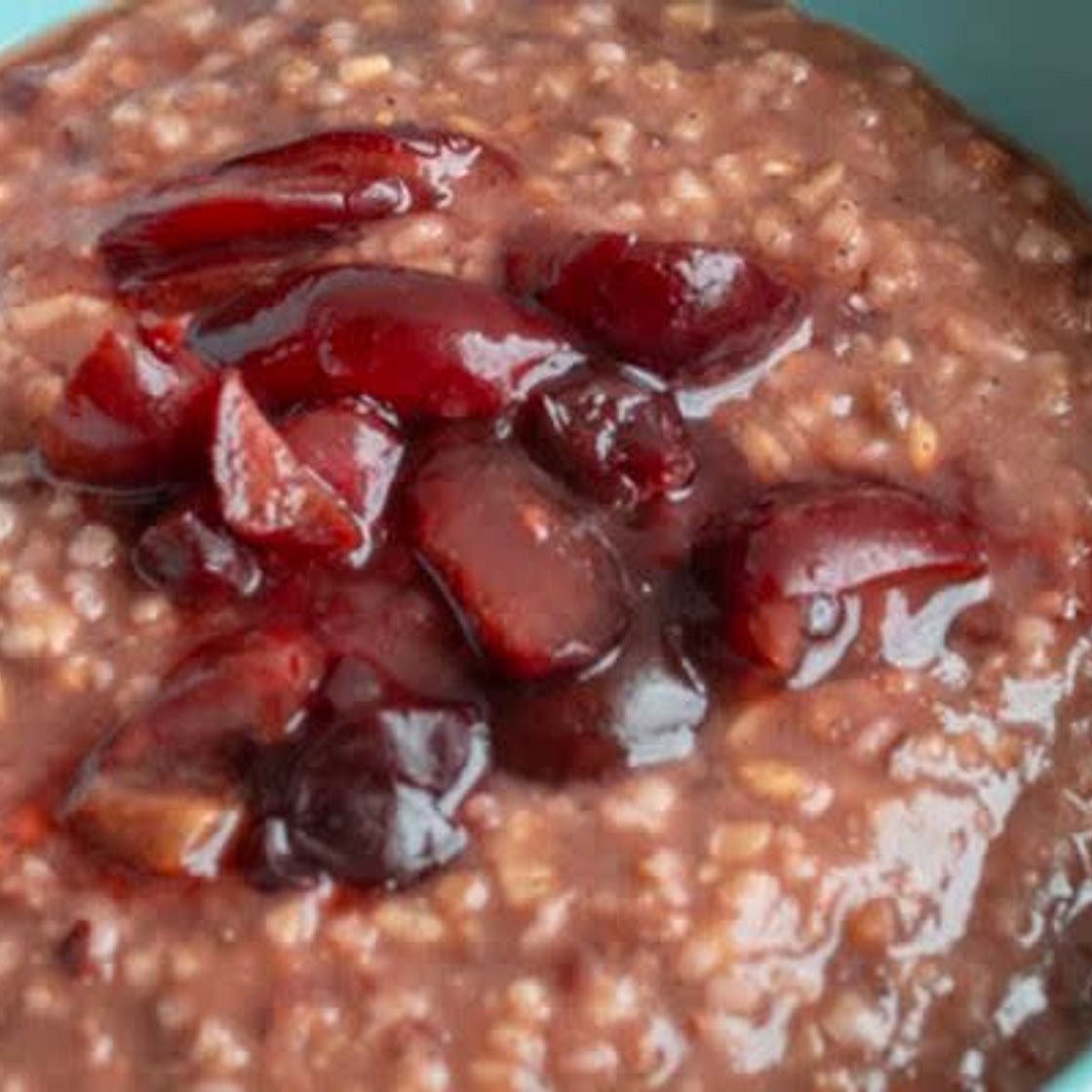 Steel Cut Oats and Cherries
