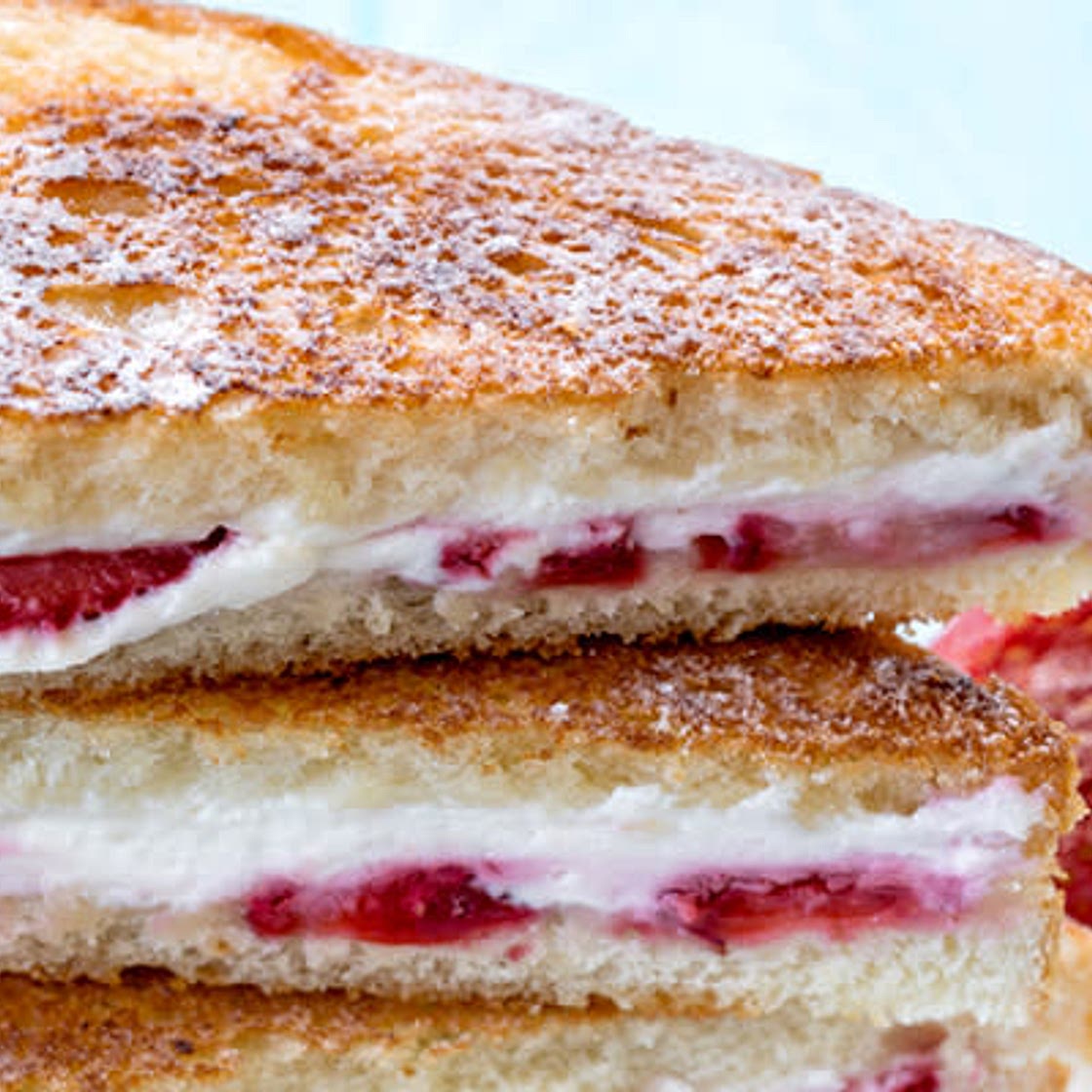 Sandwich de mermelada y philadelphia