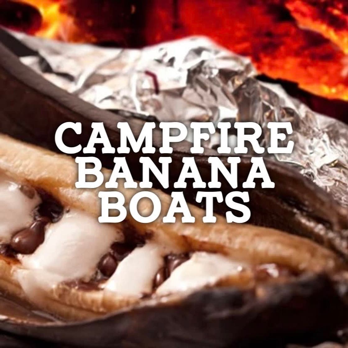 Campfire Banana Boats Cookout