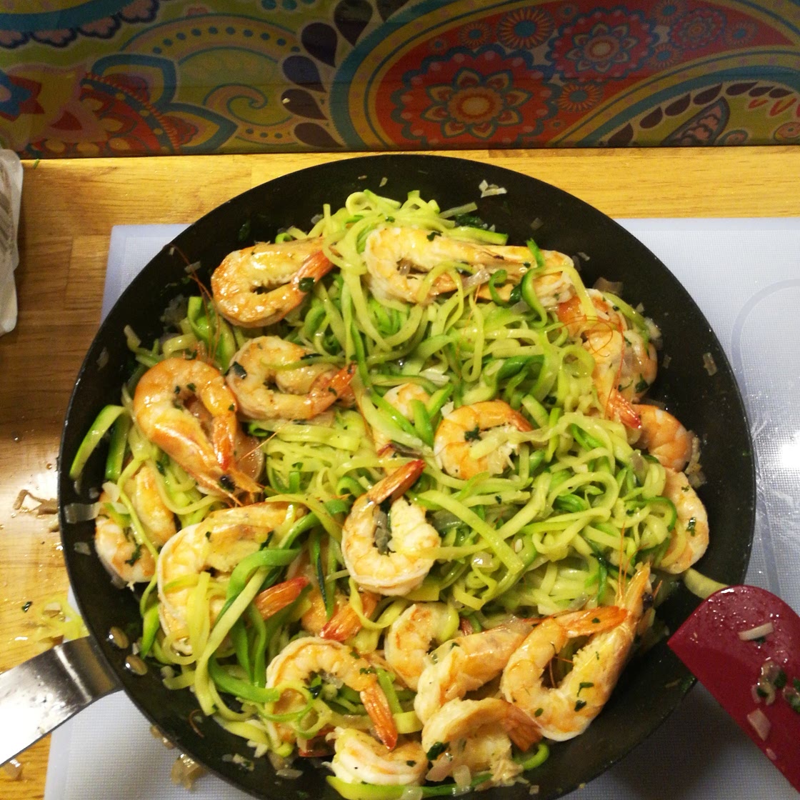 Garlic Butter Shrimp Zucchini Noodles