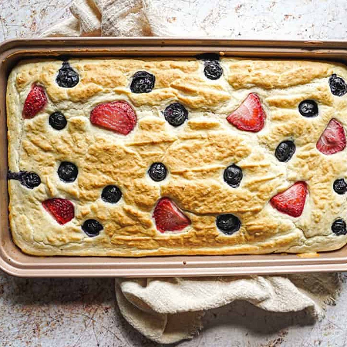 Vegan Sheet Pan Pancakes