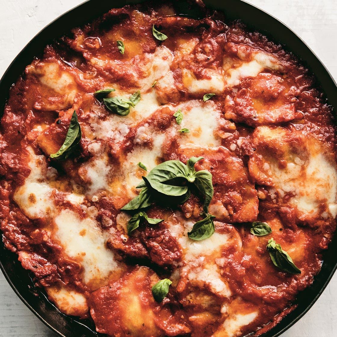 Speedy Skillet Ravioli Lasagna Recipe