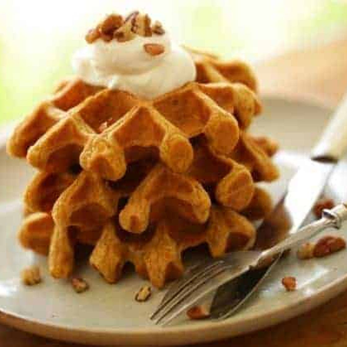 Pumpkin Spice Waffles