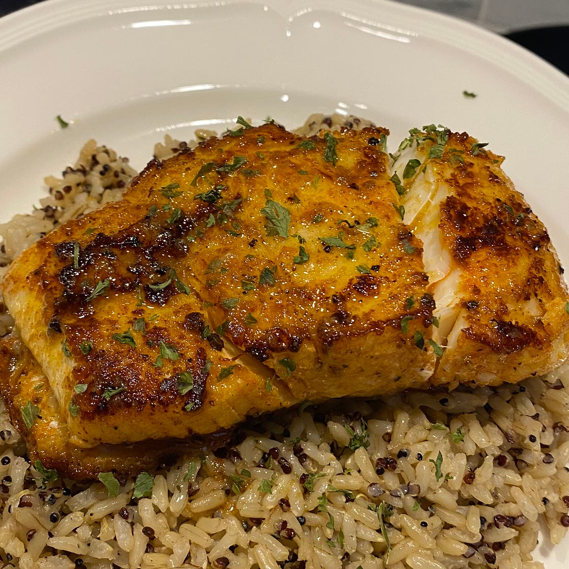Butter lemon Halibut Filet