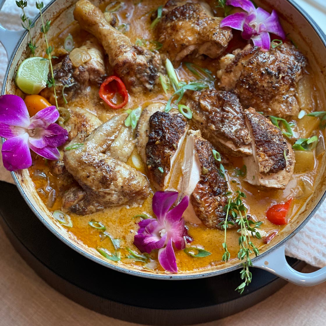 Spiced Coconut Braised Chicken