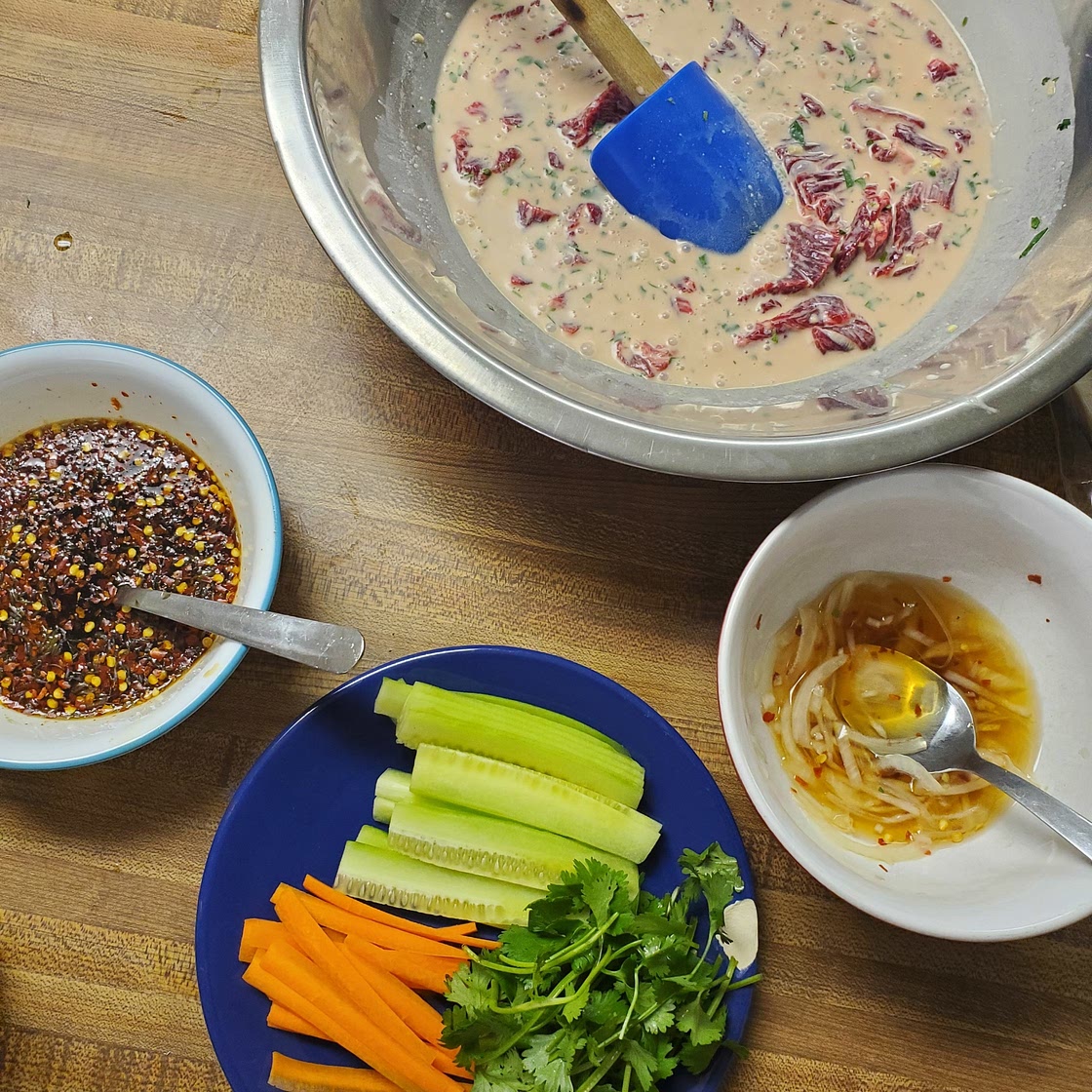 Vietnamese Spring Roll Meat Marinade and Filling