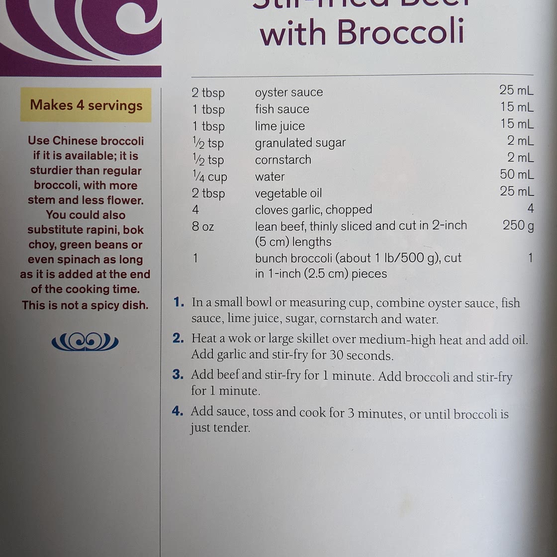 Stir-fried Beef with Broccoli