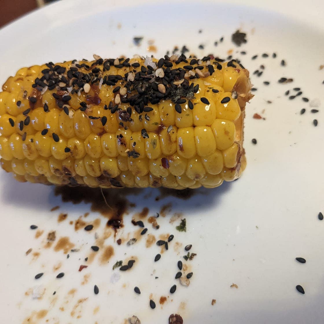 Tim Anderson's gegrilde maïs met ponzu en shichimi