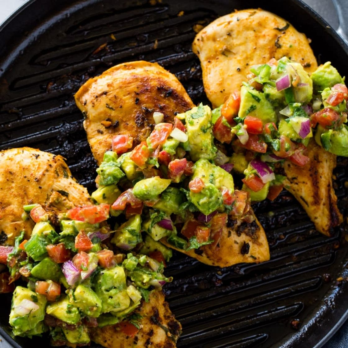 Cilantro Lime Chicken w/ Avocado Salsa