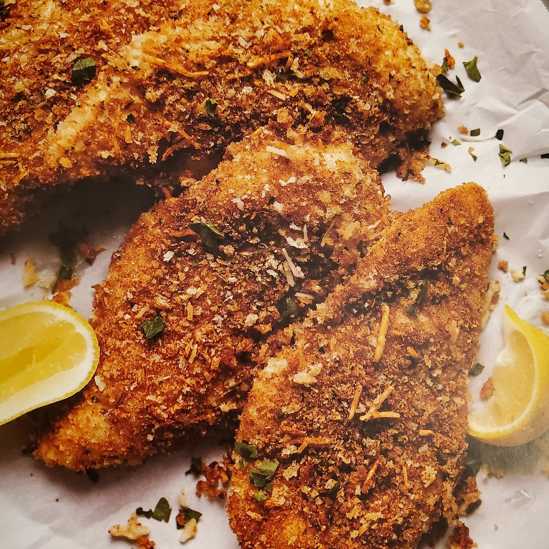 Asiago-Crusted Chicken Breasts