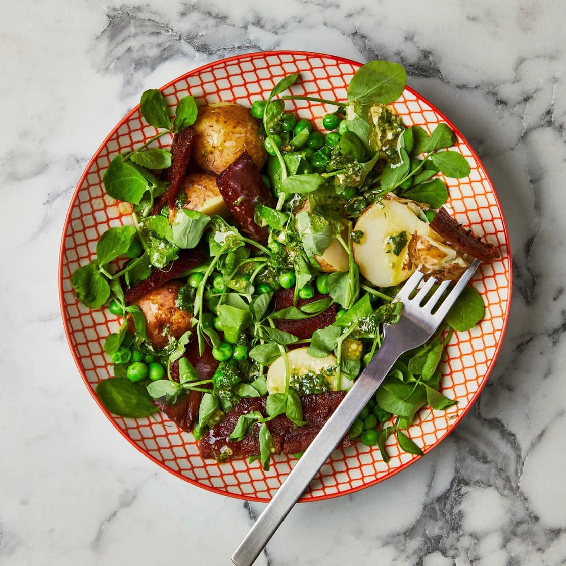 Pea, Potato & Bacon Summer Salad