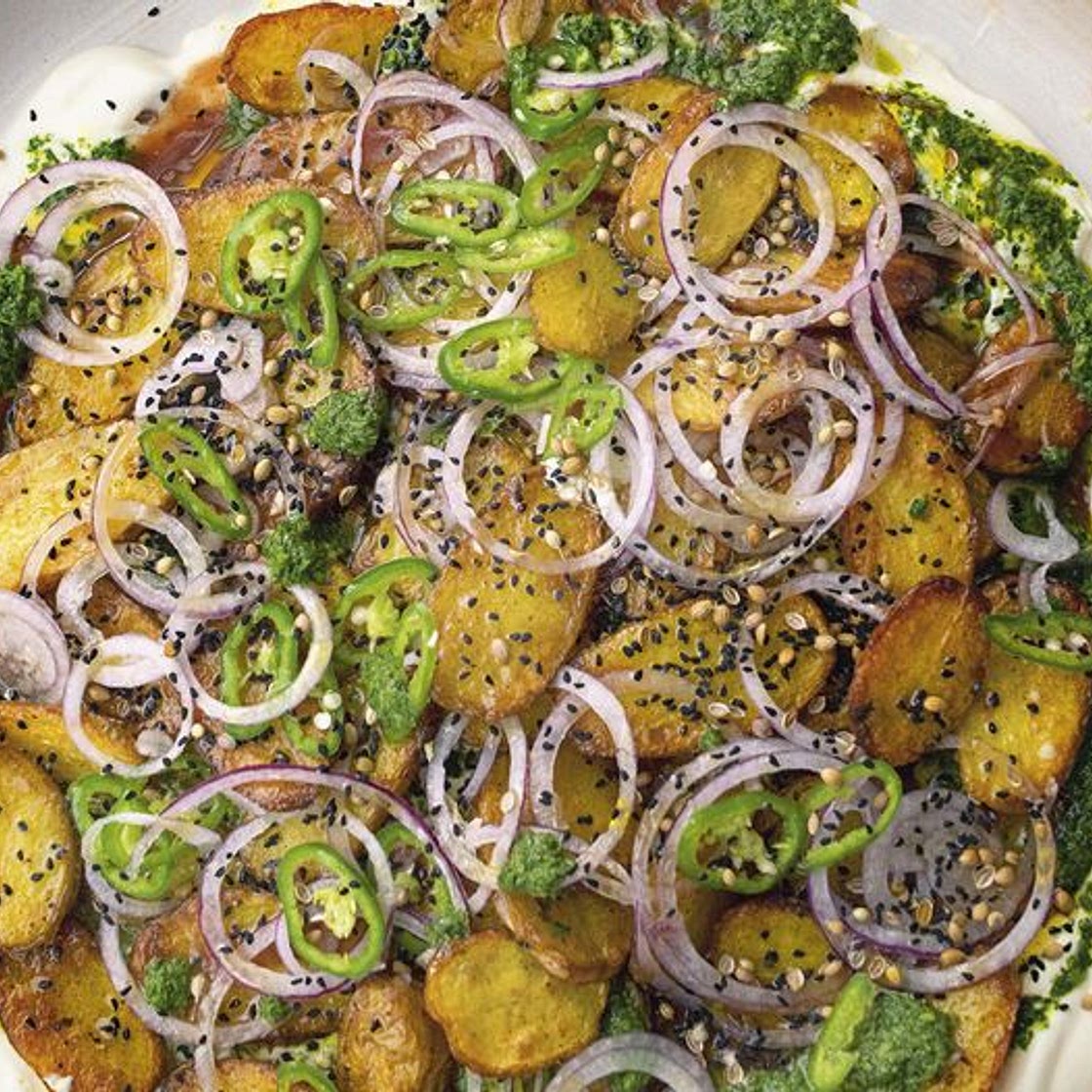 Yotam Ottolenghi’s Chaat Masala Potatoes with Yoghurt and Tamarind