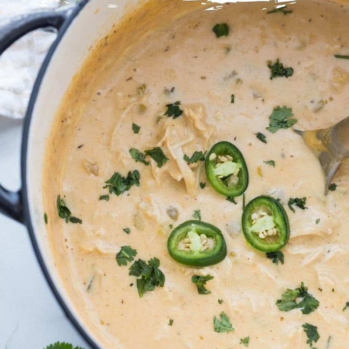 Keto White Chicken Chili