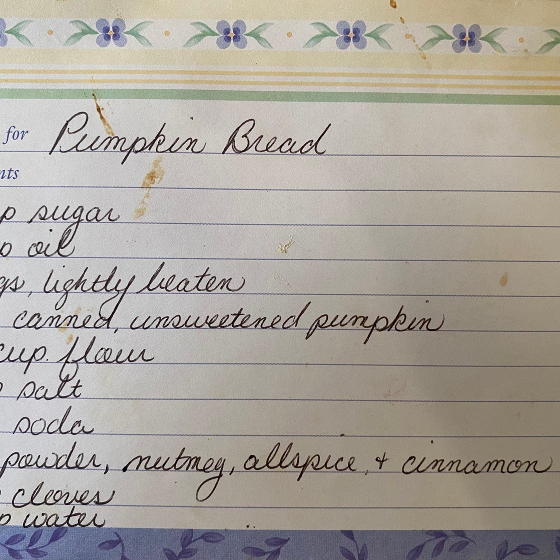 Pumpkin Bread