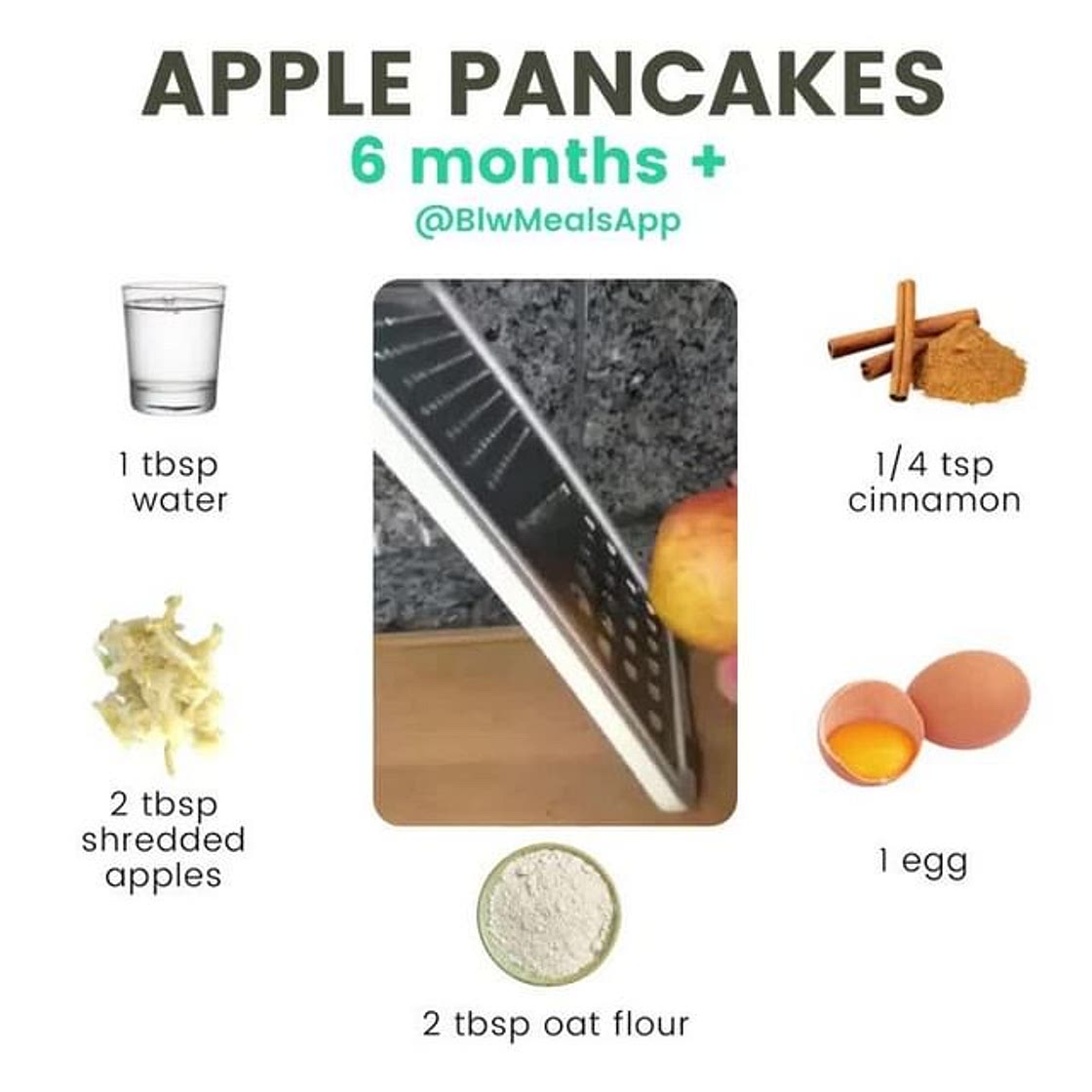 Apple baby pancakes