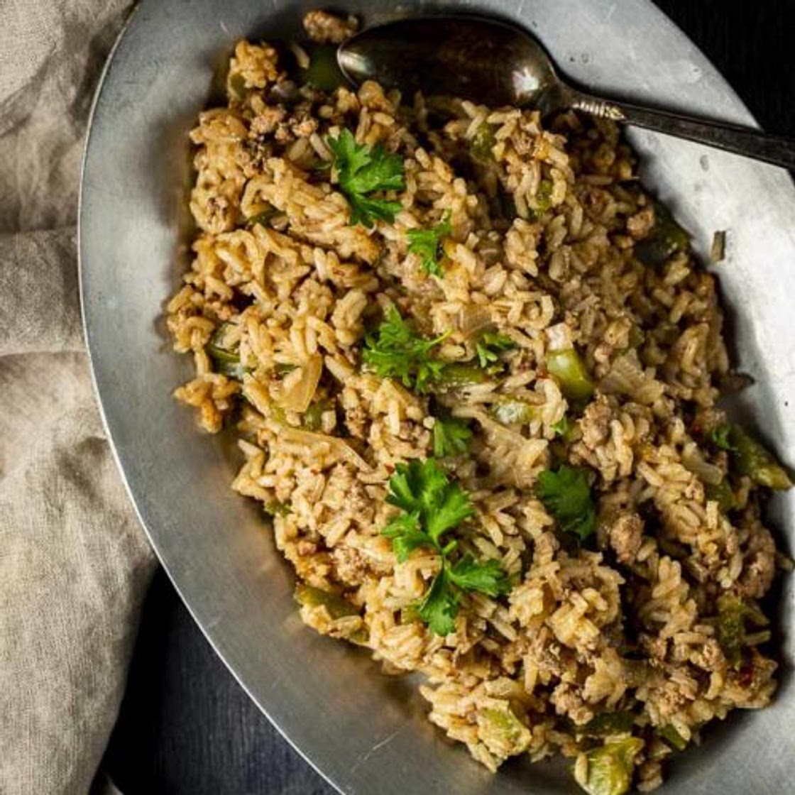 Classic Cajun Style Dirty Rice Recipe