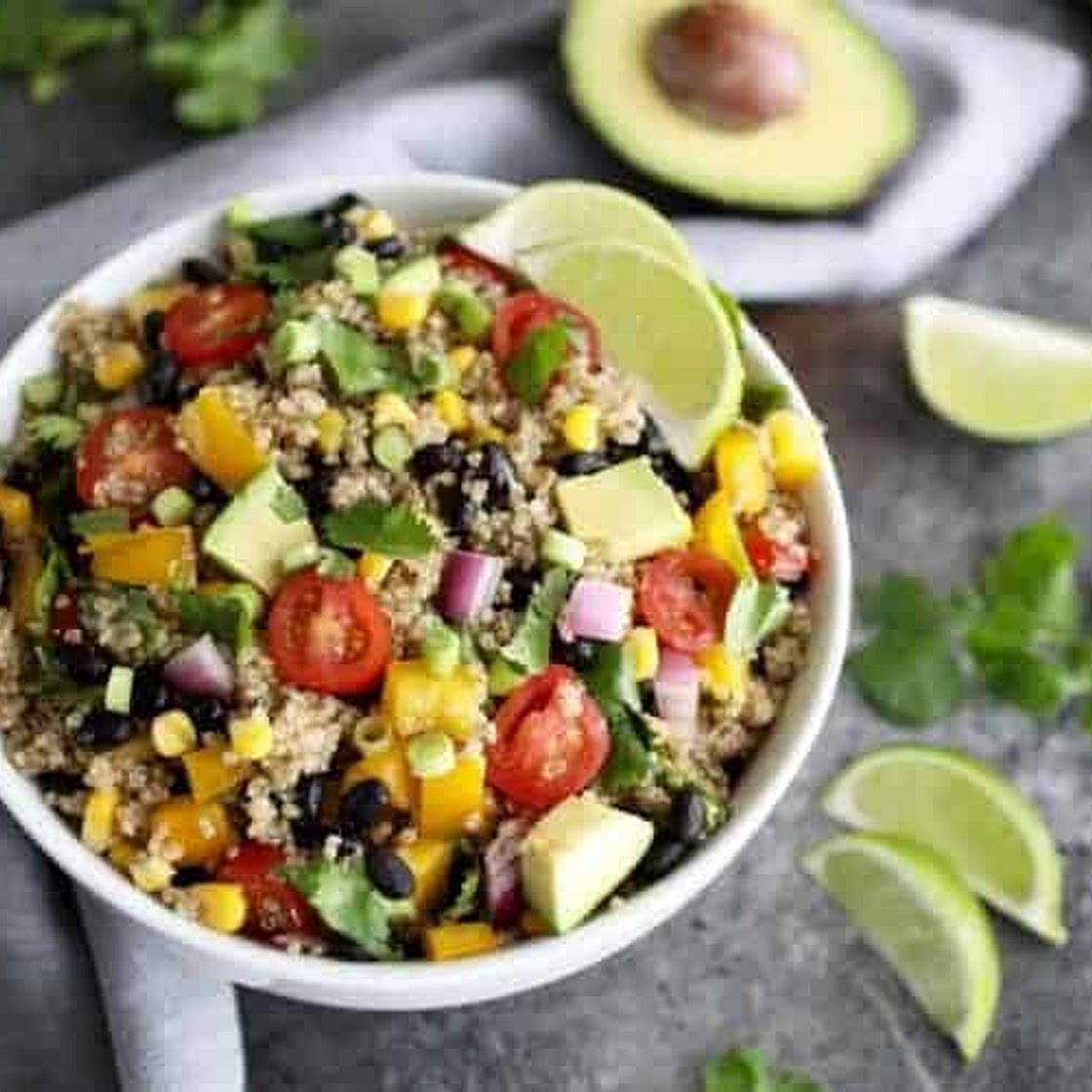 Tex-Mex Quinoa Salad with Black Beans & Corn