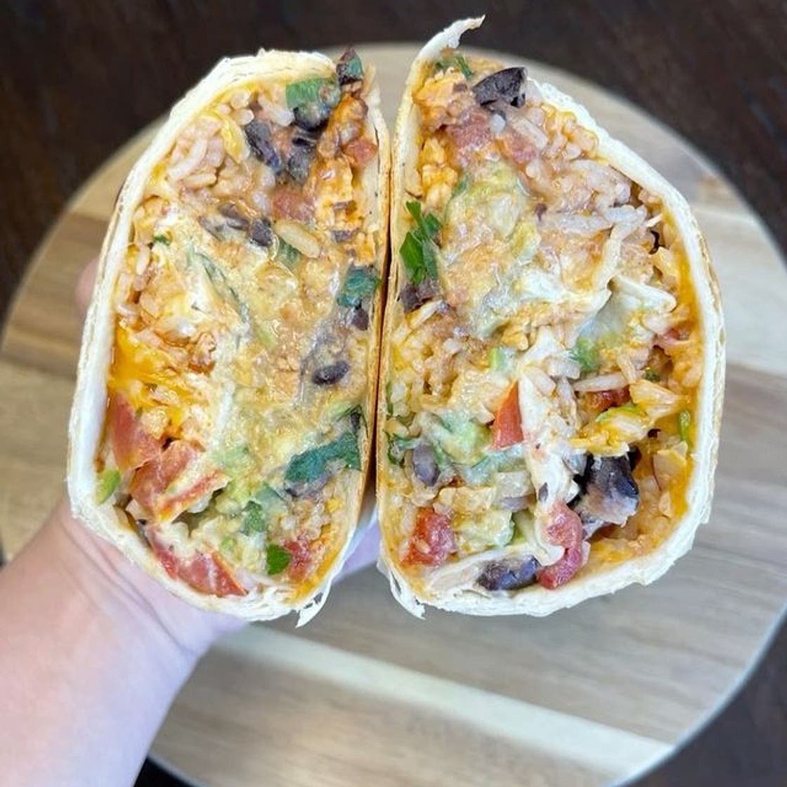Chipotle chicken burrito
