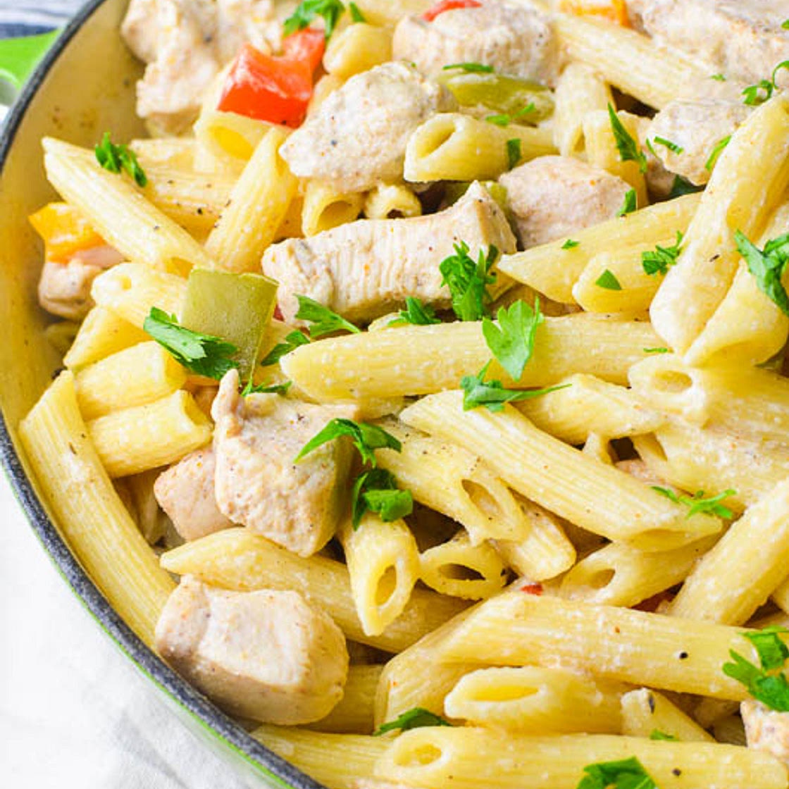 Caribbean Jerk Chicken Pasta Recipe