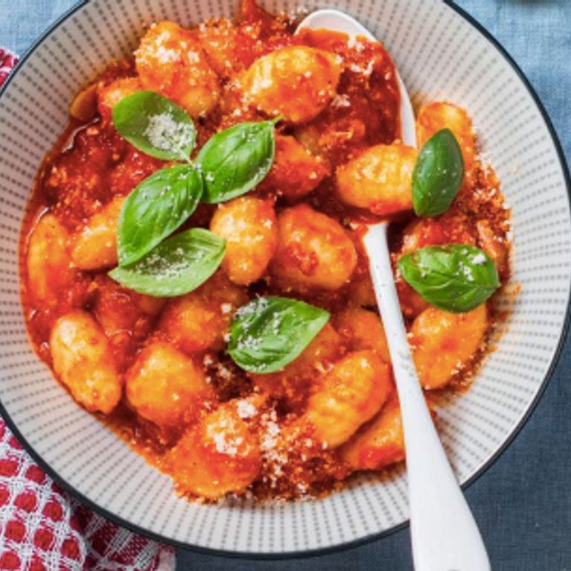 gnocchis à la sauce tomate gratinés