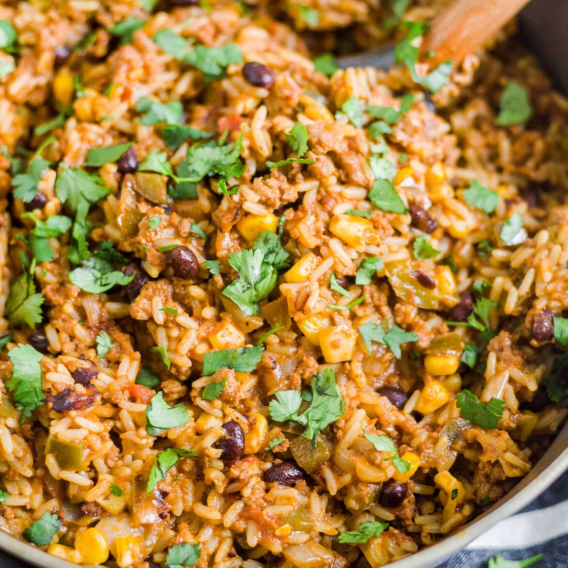 One Pot Mexican Beef and Rice