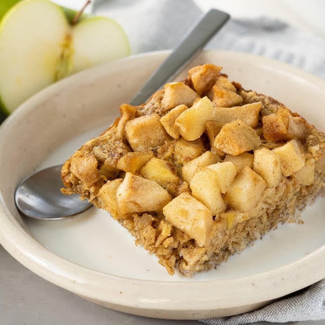 Apple and Browned Butter Baked Oatmeal