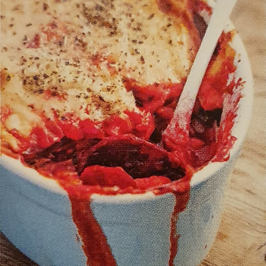 Smoked haddock and beetroot gratin