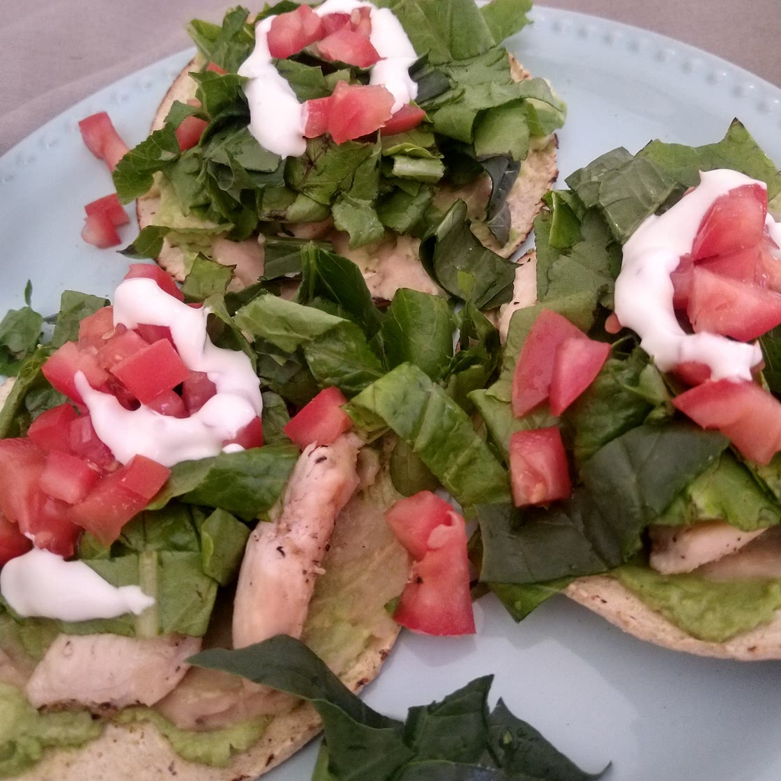 Tostadas de pollo