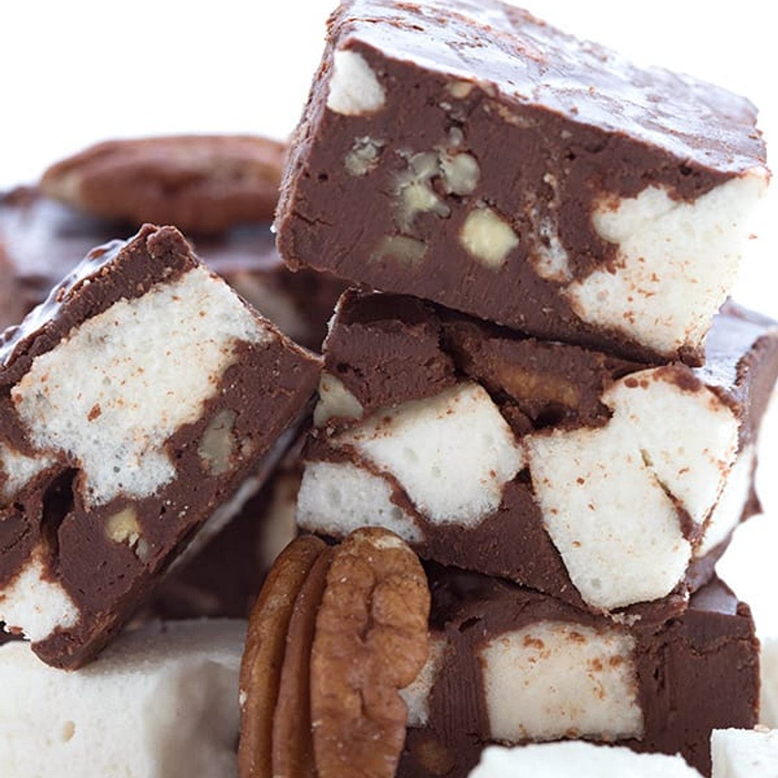 Keto Rocky Road Fudge