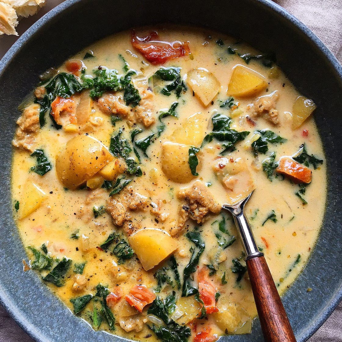 Vegetarian Zuppa Toscana Soup