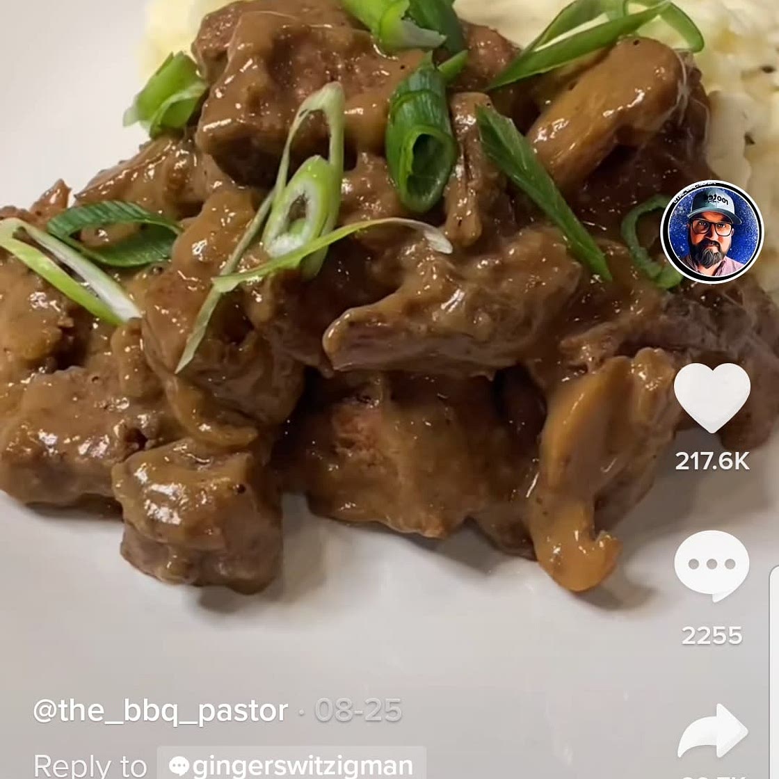Mushroom Beef Tips