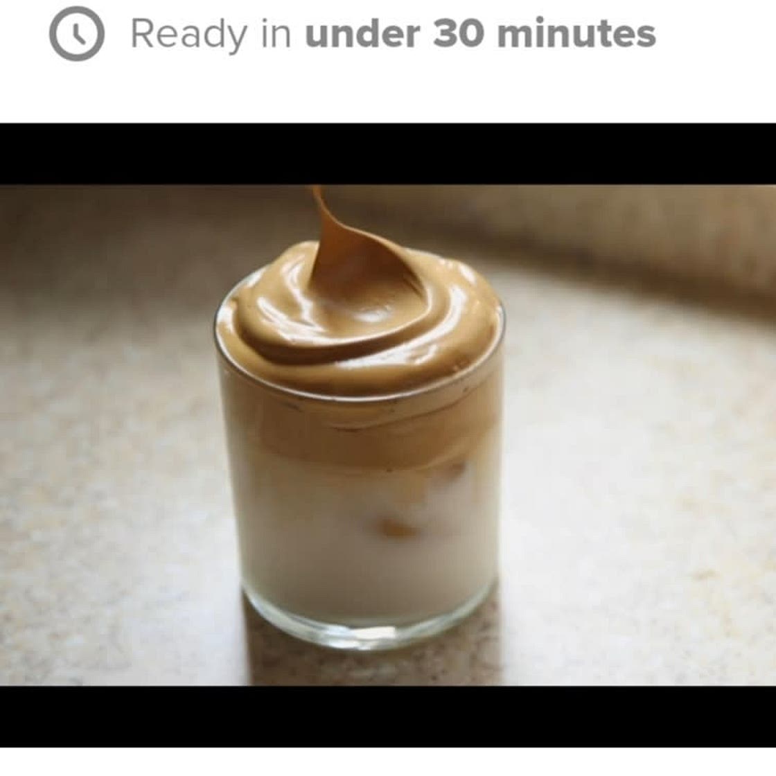 Whipped coffee