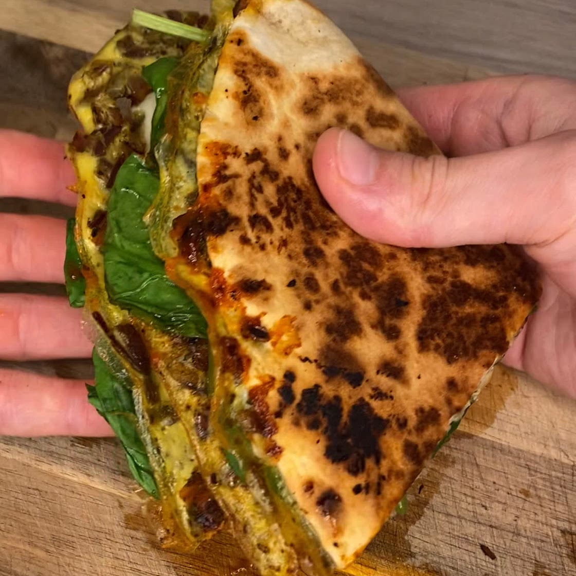 Pesto & Chorizo One Pan Wrap