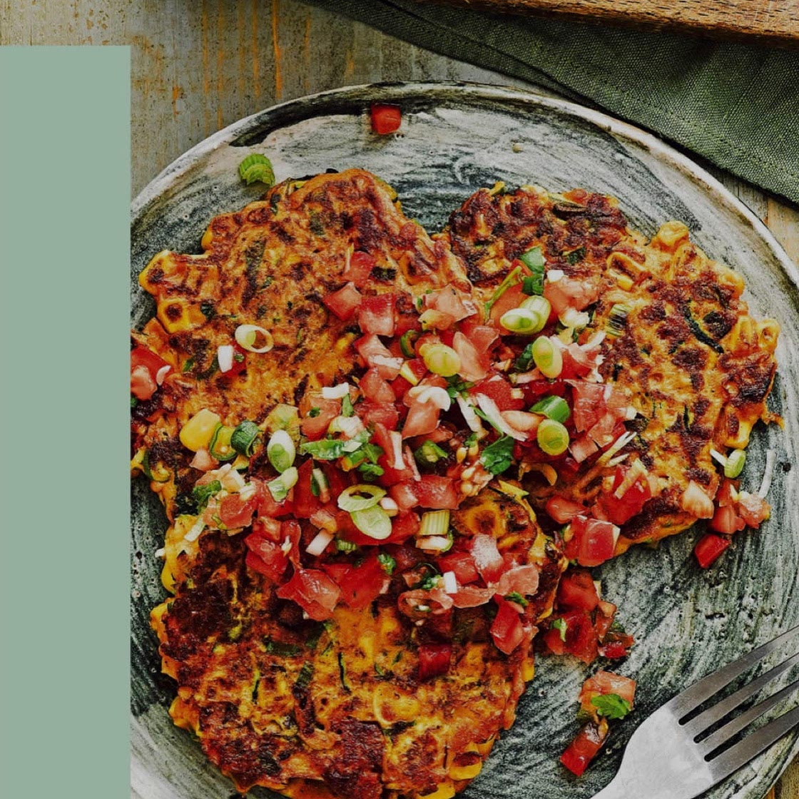 Chorizo veggie fritters