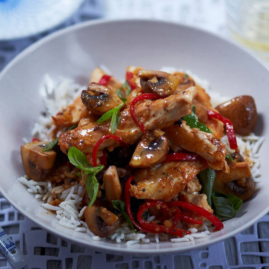 Thai Chicken And Basil Sizzle
