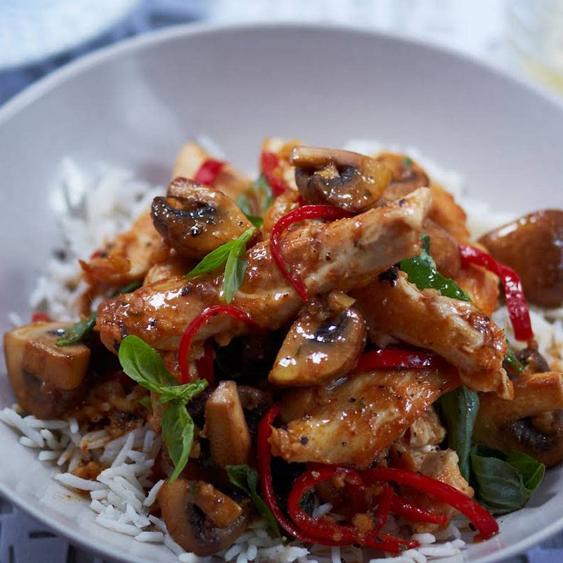 Thai Chicken And Basil Sizzle