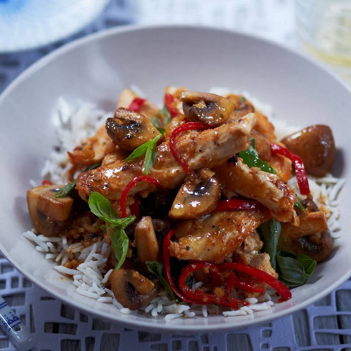 Thai Chicken And Basil Sizzle